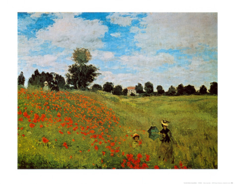 Corn Poppies-Claude Monet Painting - Click Image to Close